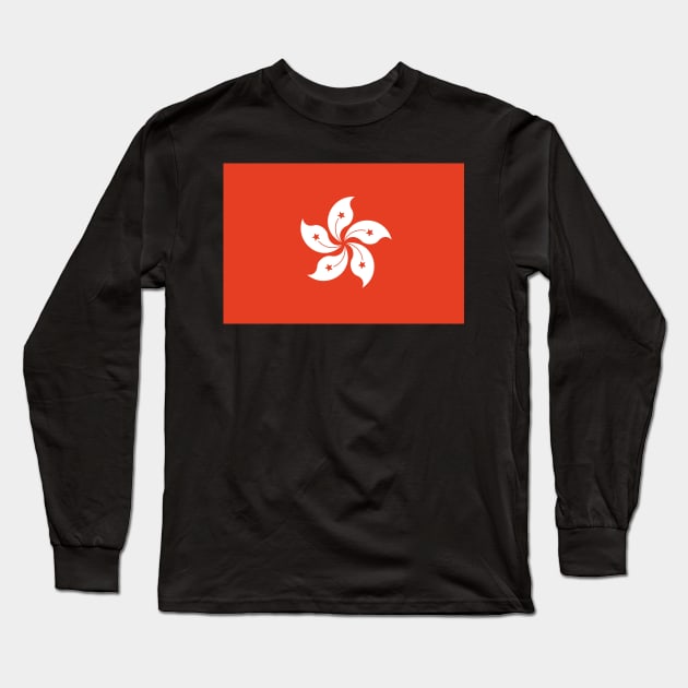 Hong Kong Long Sleeve T-Shirt by Wickedcartoons